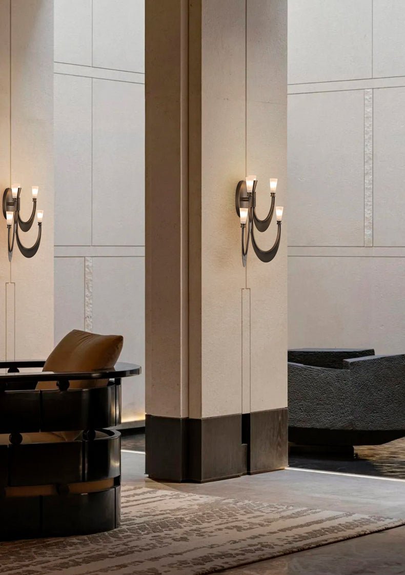 Metropolis Grand Alabaster Wall Light, Hardwired Wall Sconce, detail 10