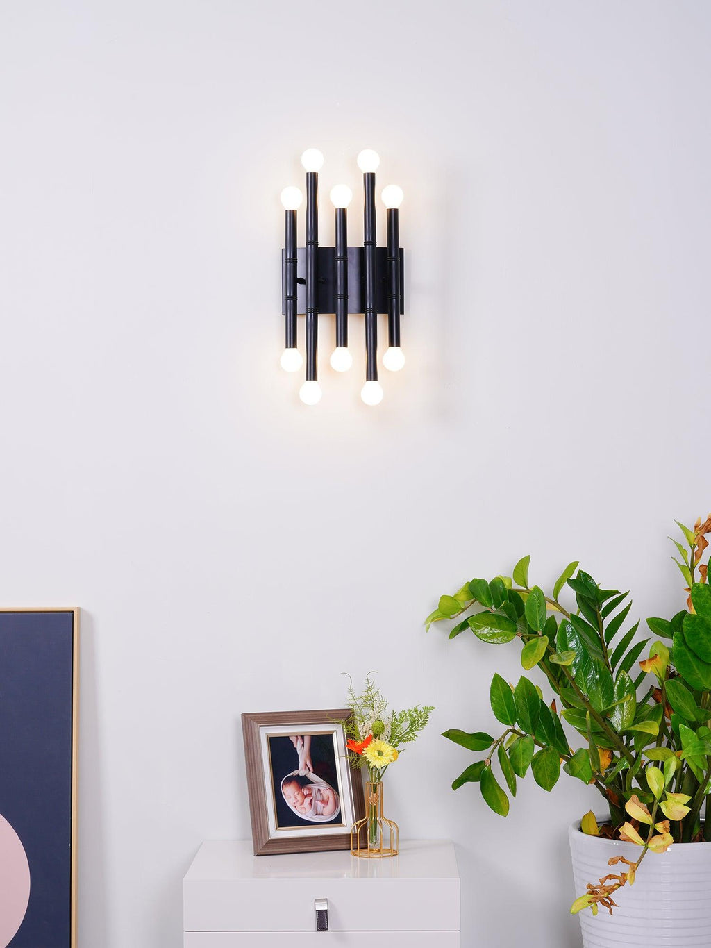 Meurice Sconce Wall Light - Black Wall Lamp, Hardwired Wall Sconce, detail 5