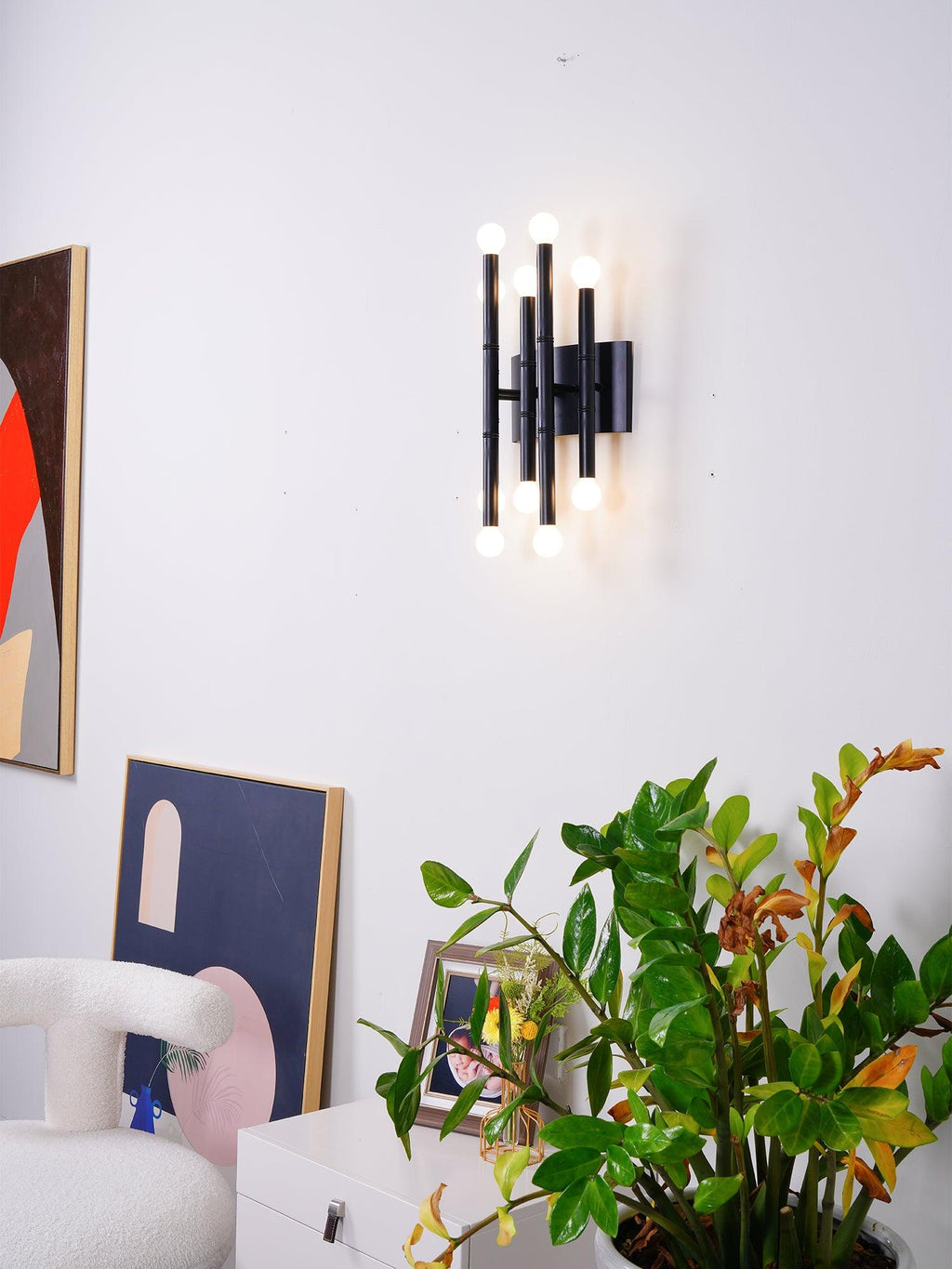 Meurice Sconce Wall Light - Dia 22cm x H 37cm Metal, Hardwired Wall Sconce, detail 14