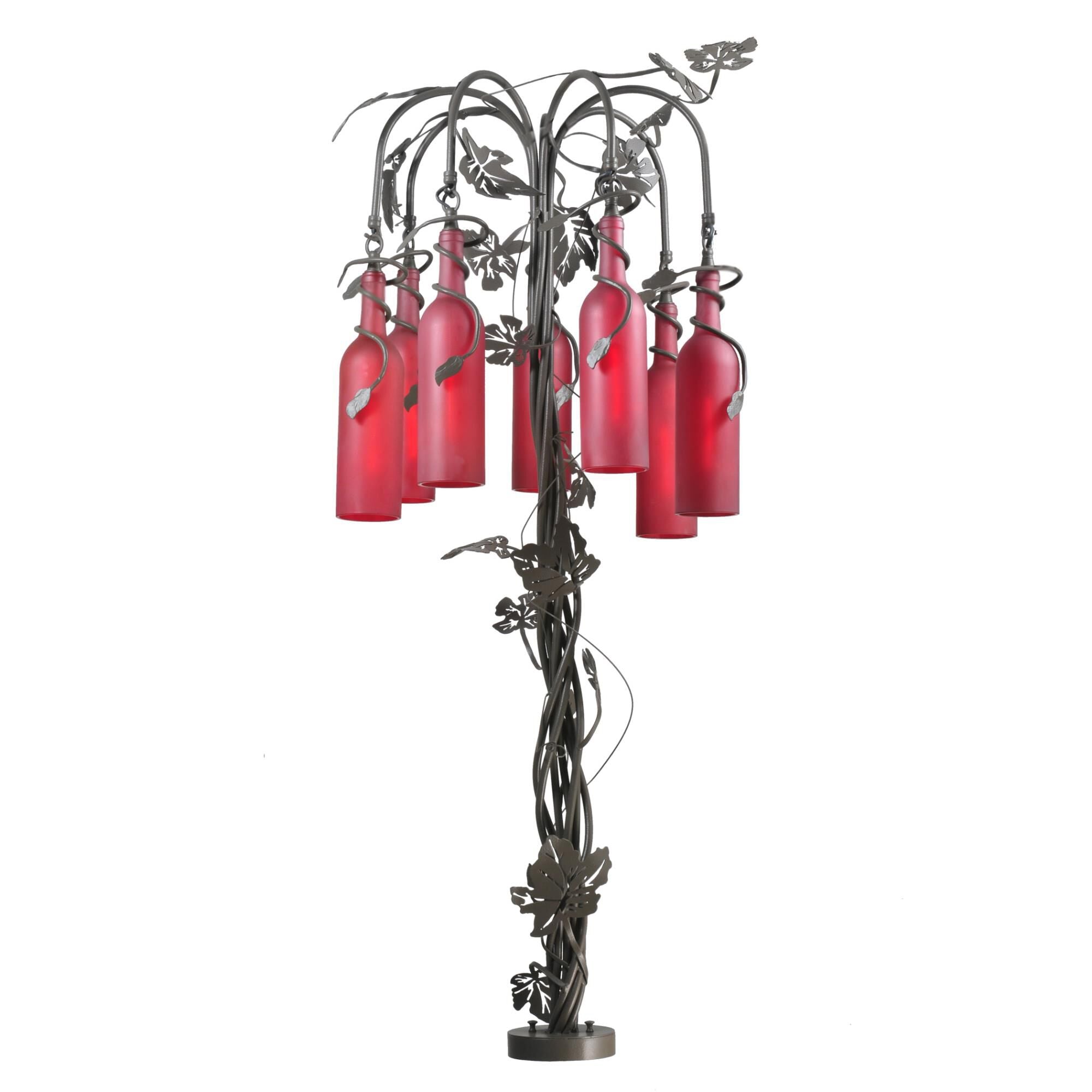 Tuscan Vineyard Red 47 Inch Table Light, Bedside Table Lamp, Height: 47.0 Inches