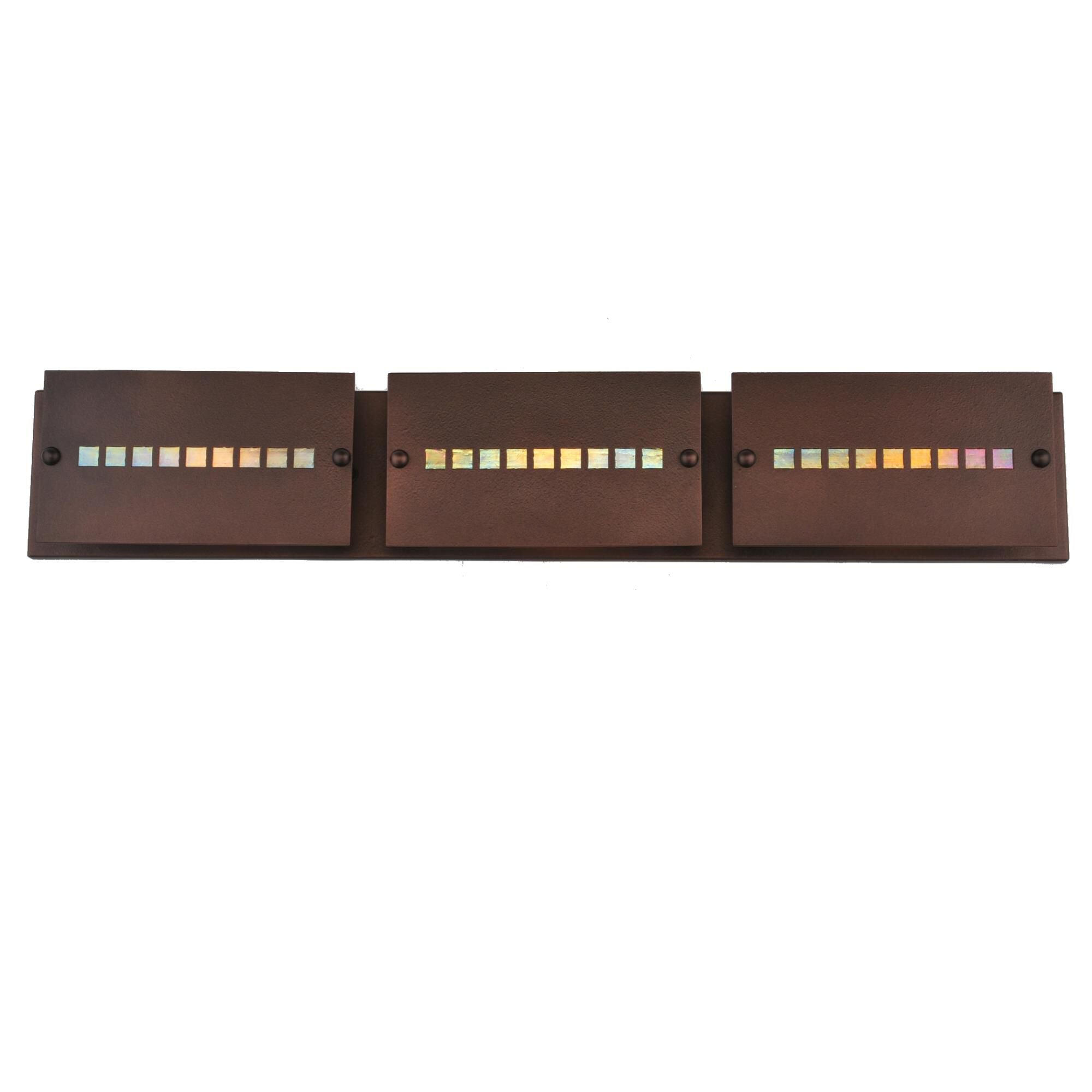 Moss Creek Stepping Stone 36 Inch 3 Light Bath Vanity Fixture - Vanity Light, Bathroom Vanity Light, Height: 6.0 Inches