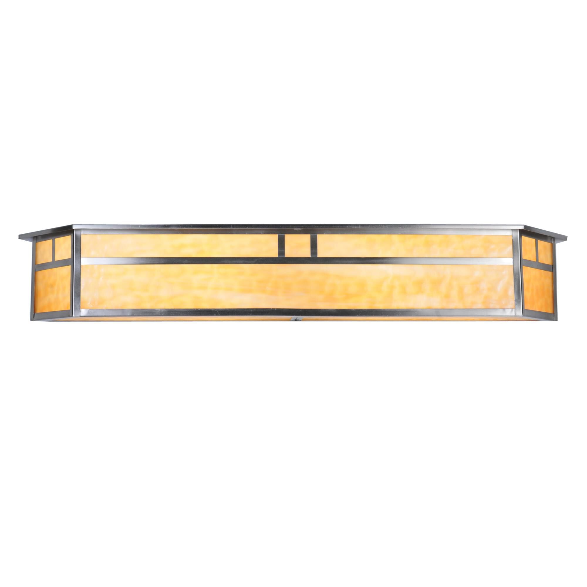 Hyde Park Double Bar Mission 38 Inch 4 Light Bath Vanity Fixture, Bathroom Vanity Light, Height: 6.0 Inches