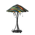 Penna Di Pavone 24 Inch Table Light, Bedside Table Lamp, Height: 24.0 Inches