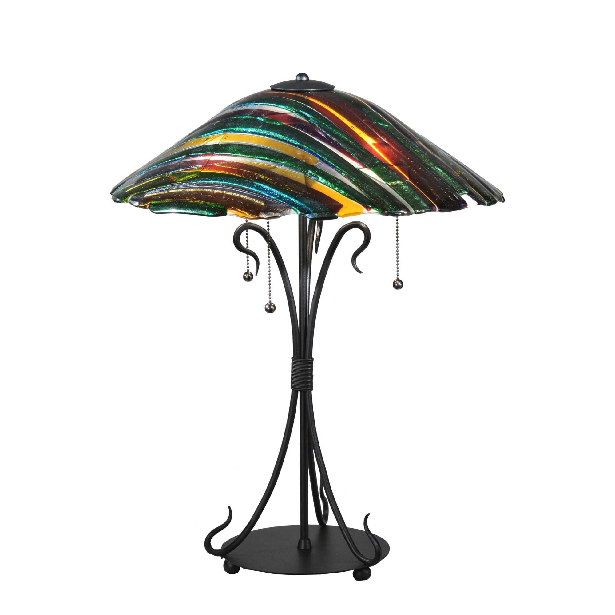 Penna Di Pavone 24 Inch Table Light, Bedside Table Lamp, Height: 24.0 Inches