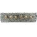 Moonscape 31 Inch 6 Light Bath Vanity Fixture, Bathroom Vanity Light, Height: 8.0 Inches