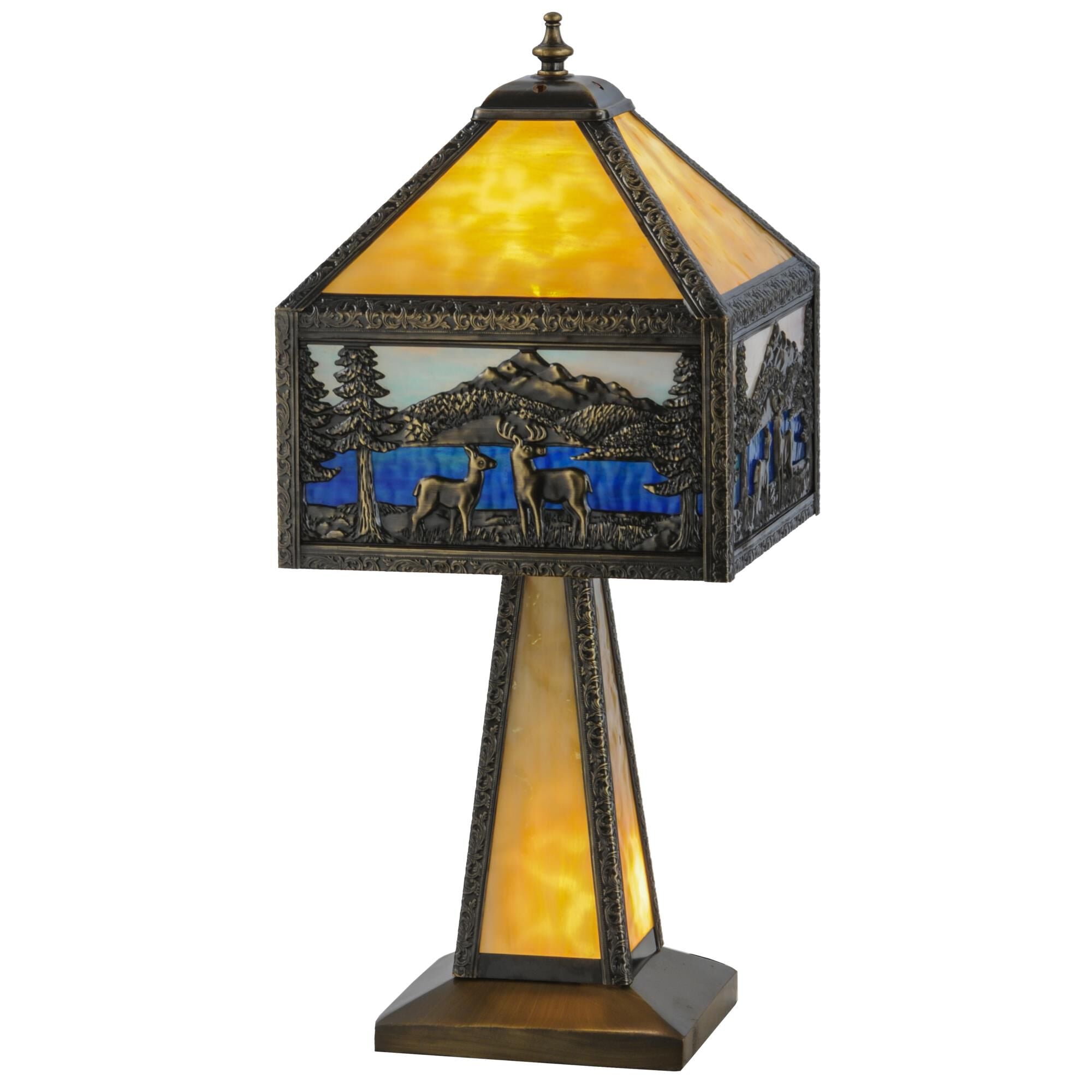 Deer Lodge 21 Inch Table Light, Bedside Table Lamp, Height: 21.0 Inches