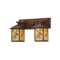 Balsam Pine 20 Inch 2 Light Bath Vanity Fixture, Bathroom Vanity Light, Height: 12.0 Inches
