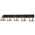 Mission Prime 58 Inch 5 Light Bath Vanity Fixture, Bathroom Vanity Light, Height: 10.0 Inches