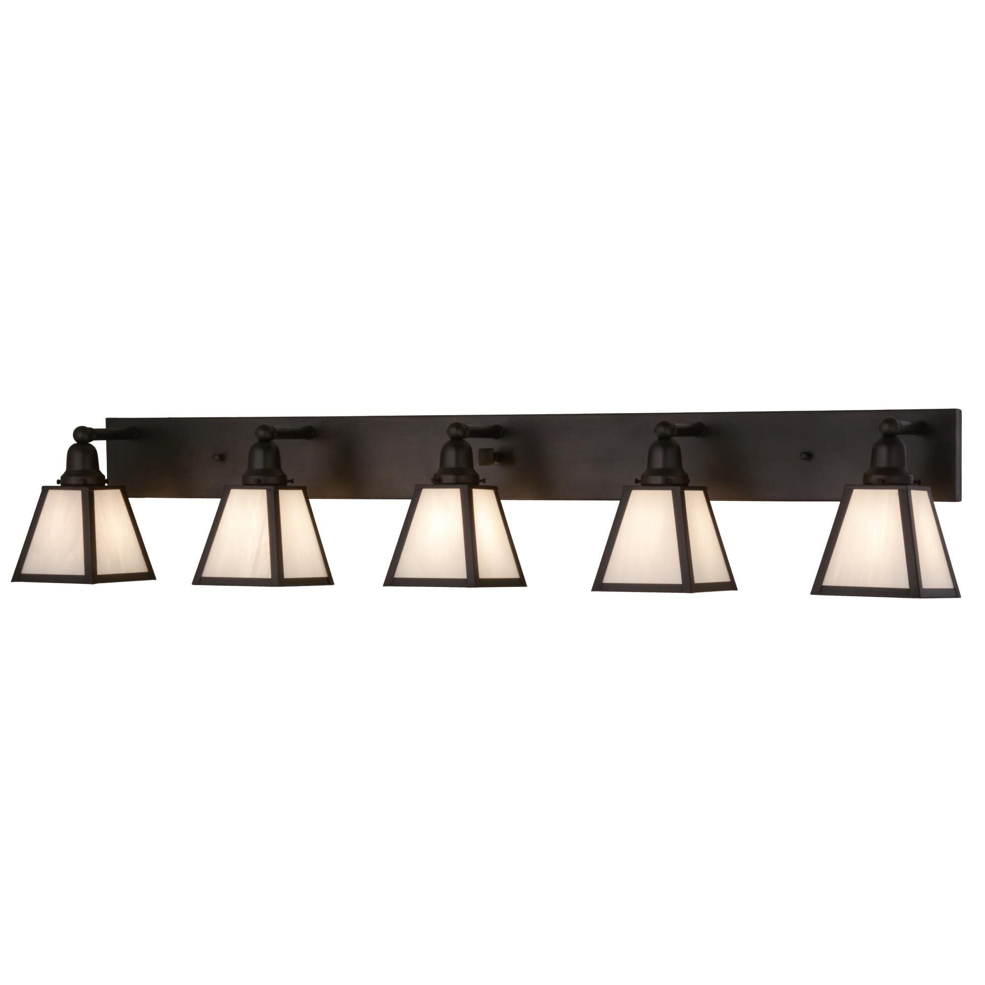Mission Prime 58 Inch 5 Light Bath Vanity Fixture, Bathroom Vanity Light, Height: 10.0 Inches