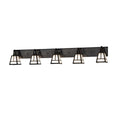 T Mission 64 Inch 5 Light Bath Vanity Fixture, Bathroom Vanity Light, Height: 10.0 Inches
