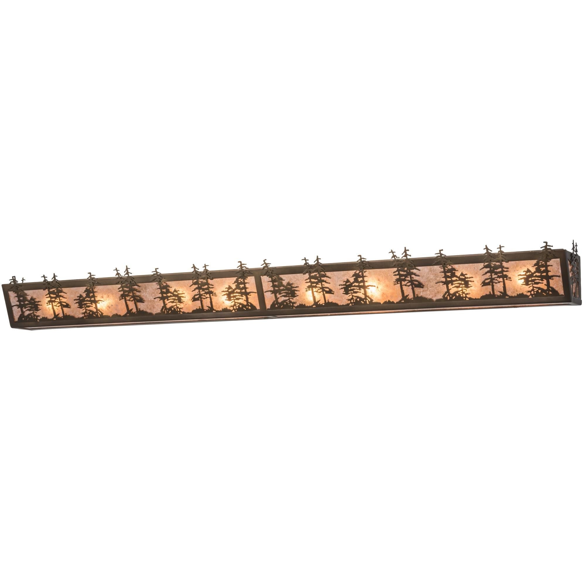 Tall Pines 60 Inch 8 Light Bath Vanity Fixture - Height: 5.5 Inches, Bathroom Vanity Light