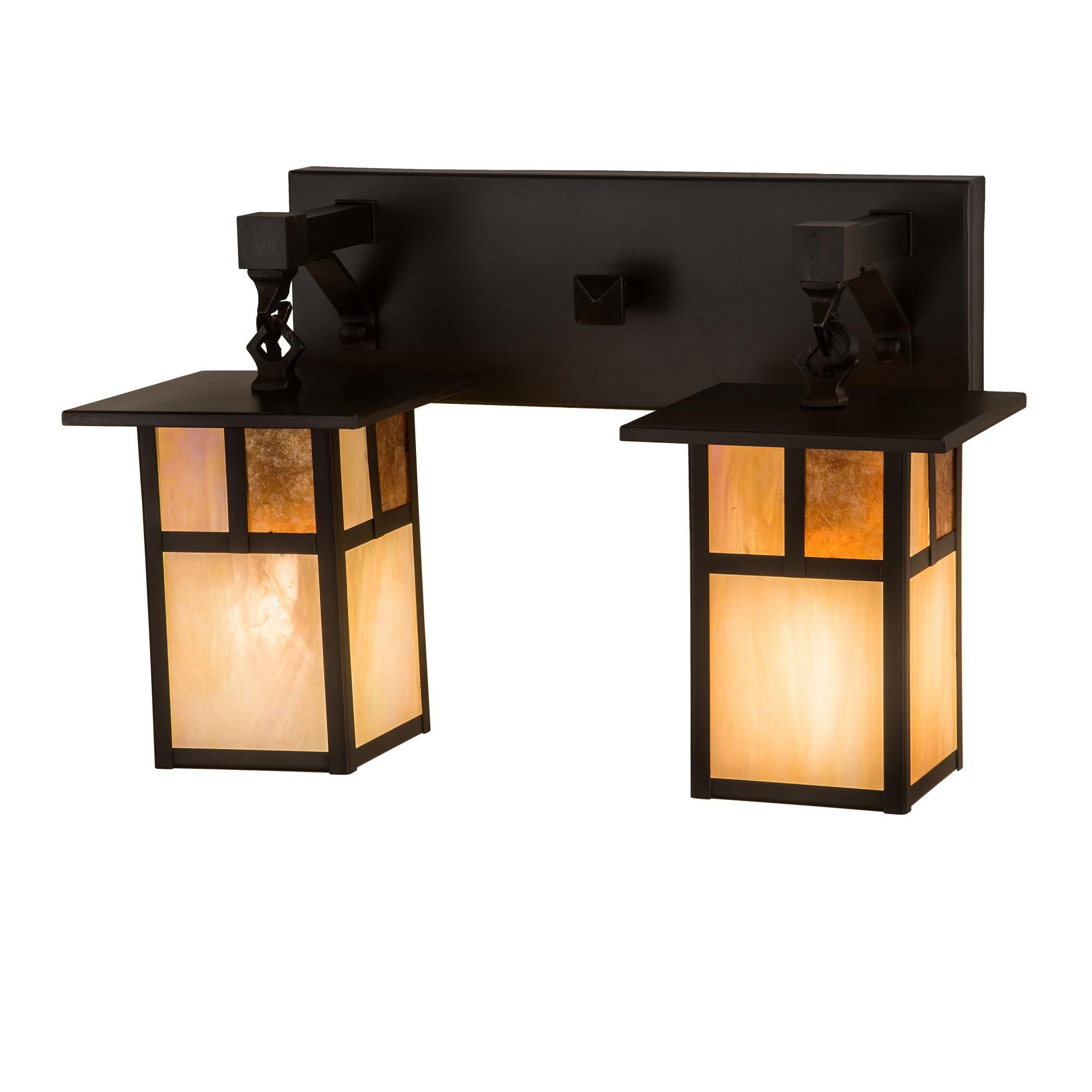 17 Inch 2 Light Bath Vanity Fixture, Bathroom Vanity Light, Height: 11.0 Inches