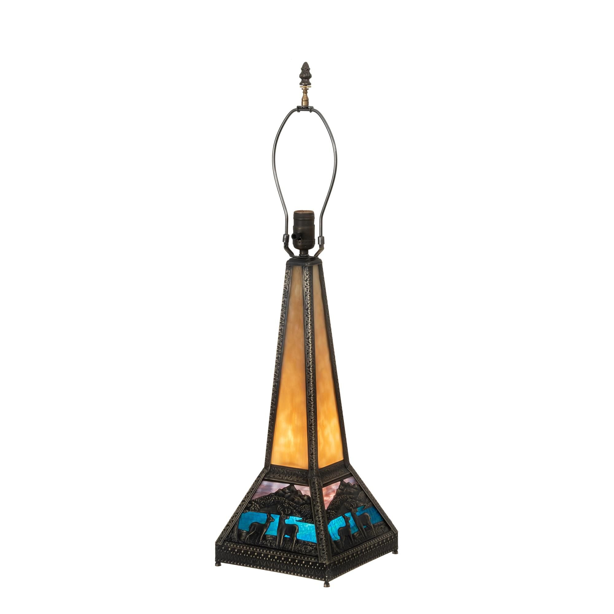 Deer Lodge 19 Inch Table Light, Bedside Table Lamp, Height: 19.0 Inches