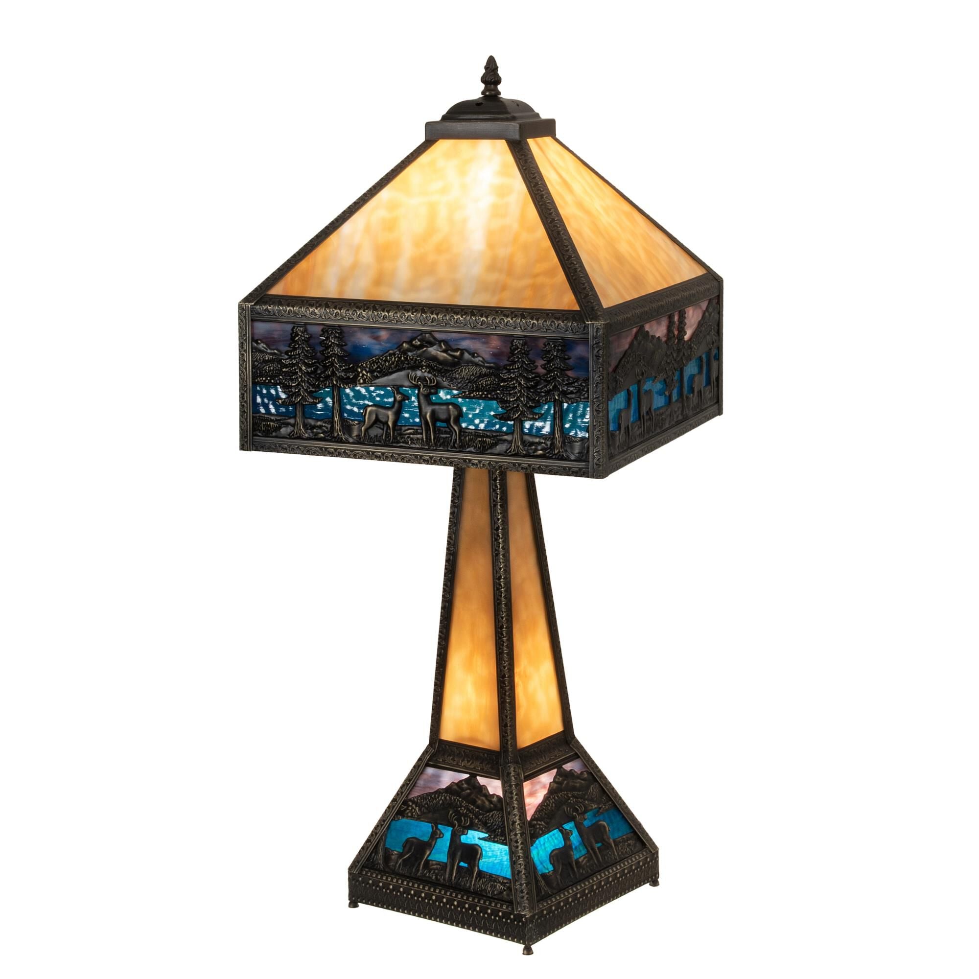 Deer Lodge 29 Inch Table Light, Bedside Table Lamp, Height: 29.0 Inches