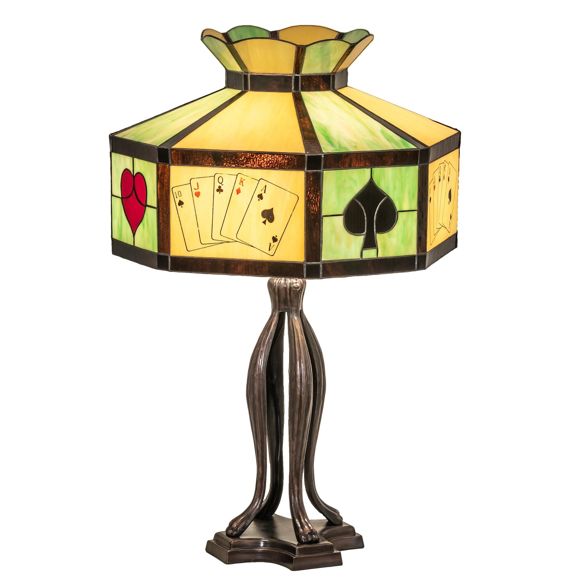 Texas Holdem 32 Inch Table Light, Bedside Table Lamp, Height: 32.5 Inches