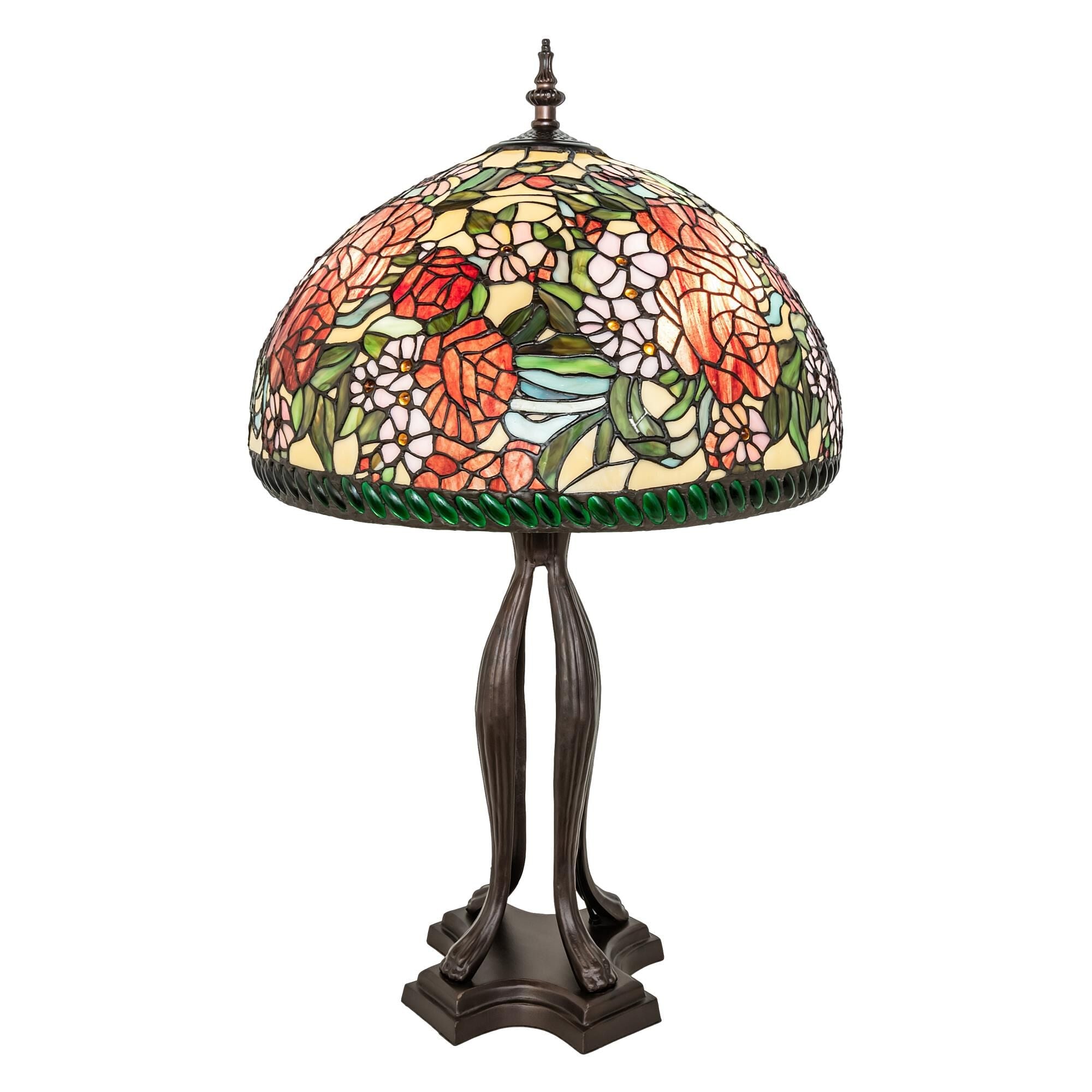 Romance Rose 33 Inch Table Light, Bedside Table Lamp, Height: 33.0 Inches