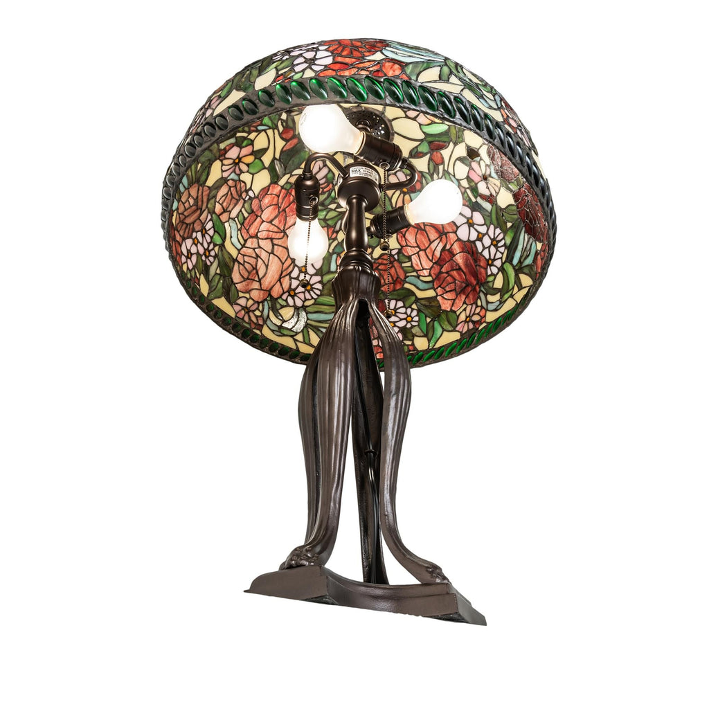 Romance Rose 33 Inch Table Light, Bedside Table Lamp, detail 9