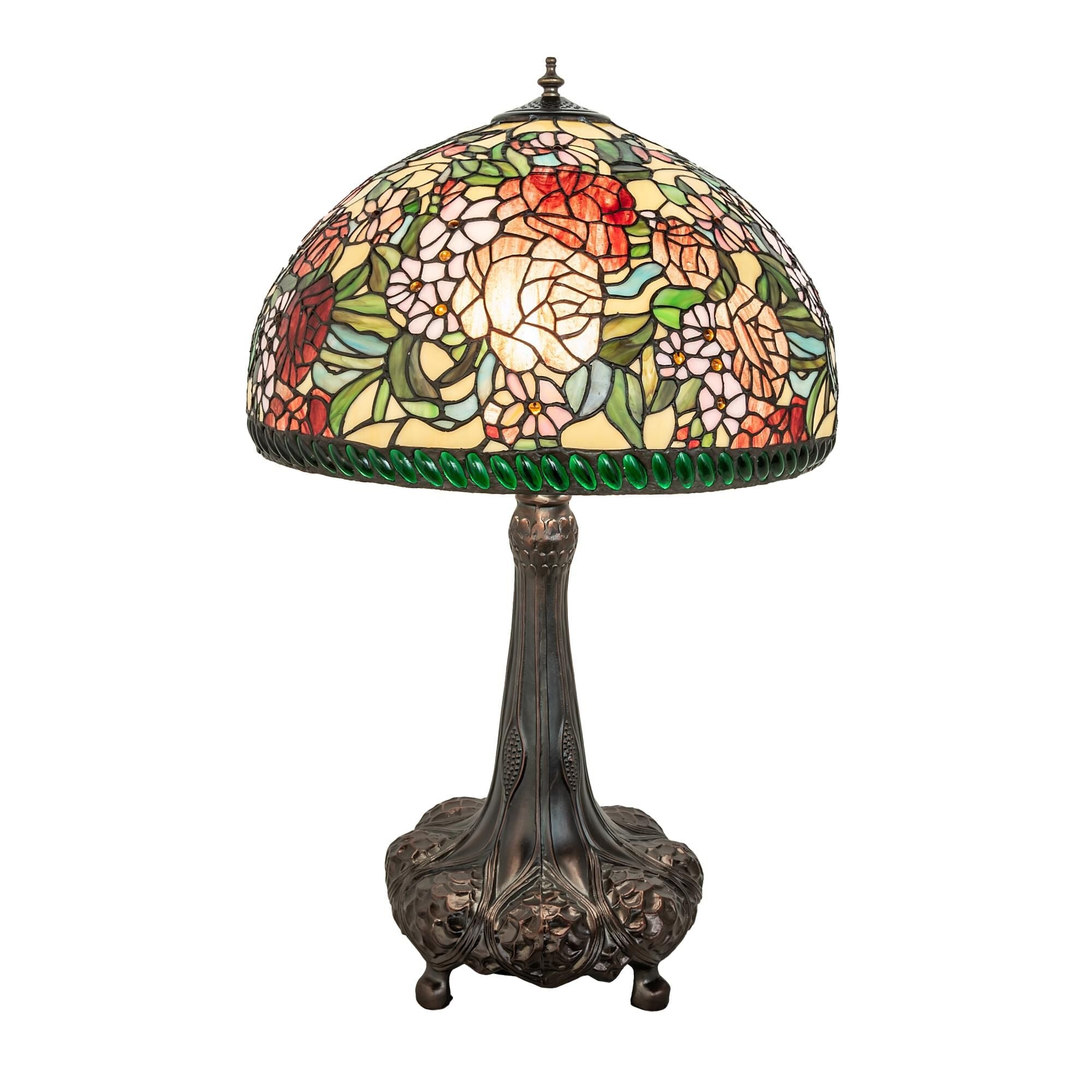 Romance Rose 31 Inch Table Light, Bedside Table Lamp, Height: 31.0 Inches
