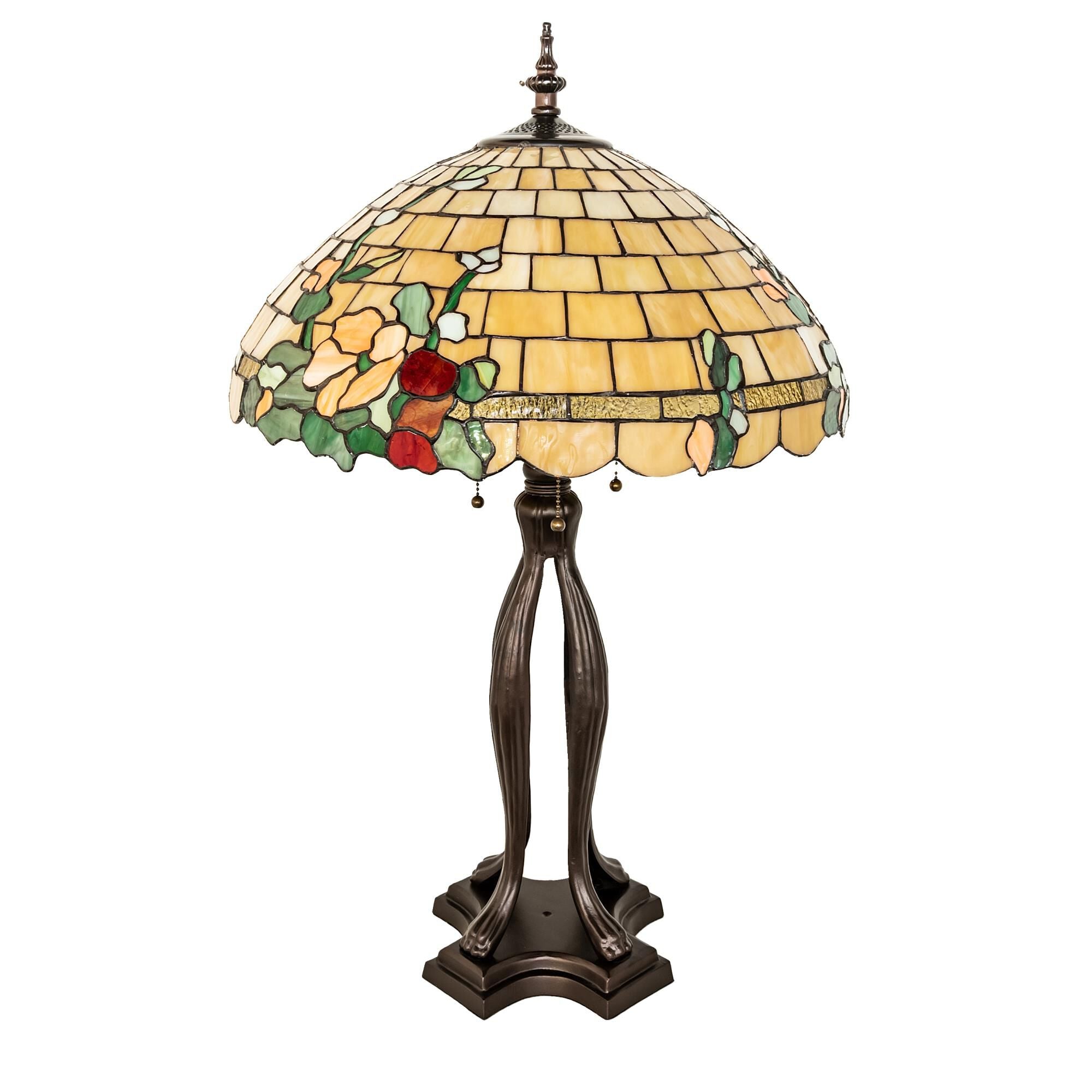 Duffner And Kimberly Hollyhock 33 Inch Table Light, Bedside Table Lamp, detail 2