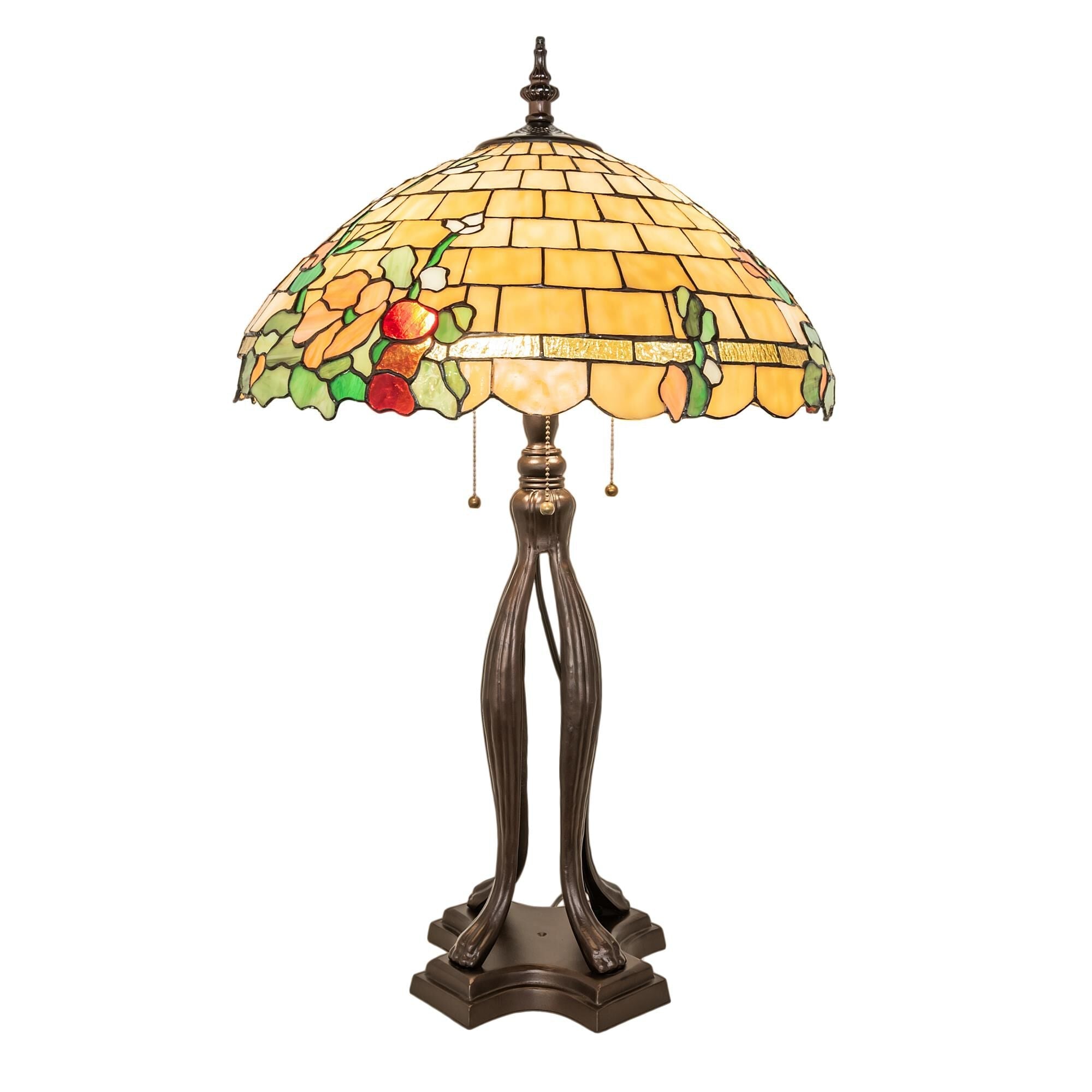 Duffner And Kimberly Hollyhock 33 Inch Table Light, Bedside Table Lamp, detail 3