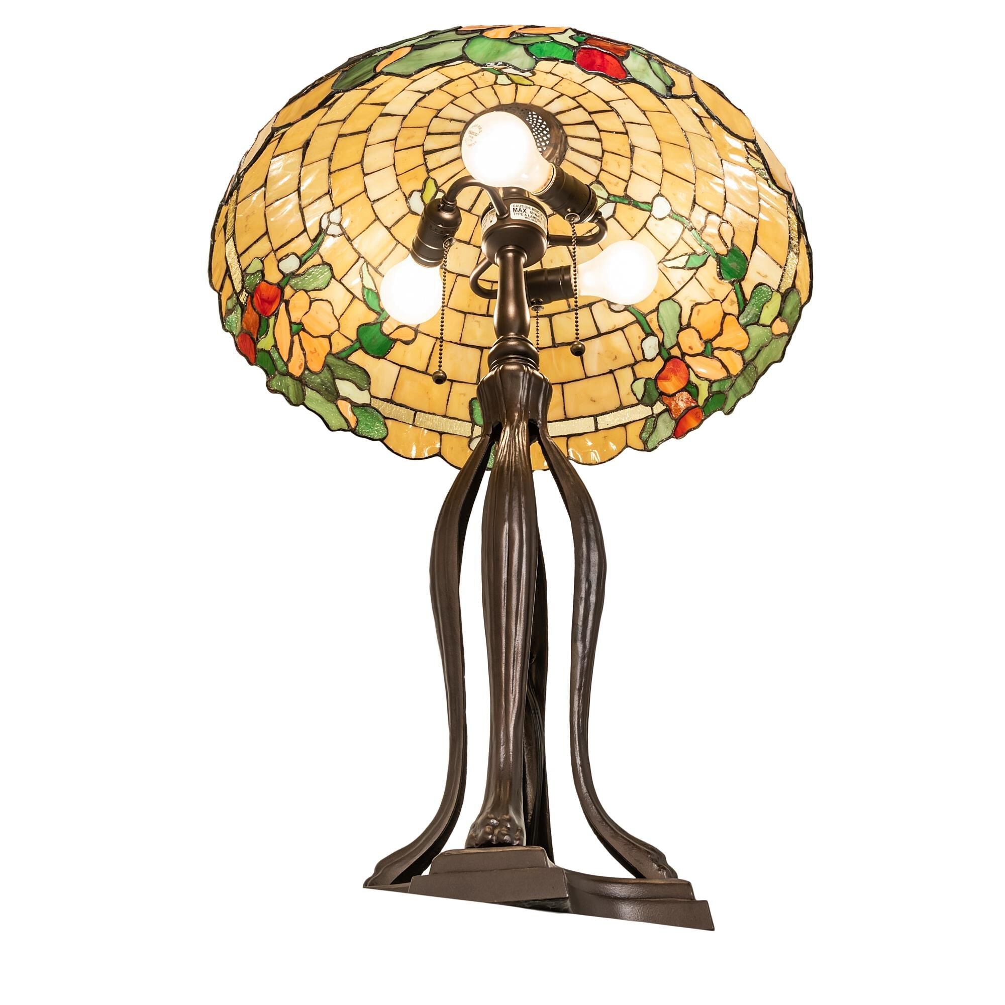 Duffner And Kimberly Hollyhock 33 Inch Table Light, Bedside Table Lamp, detail 4