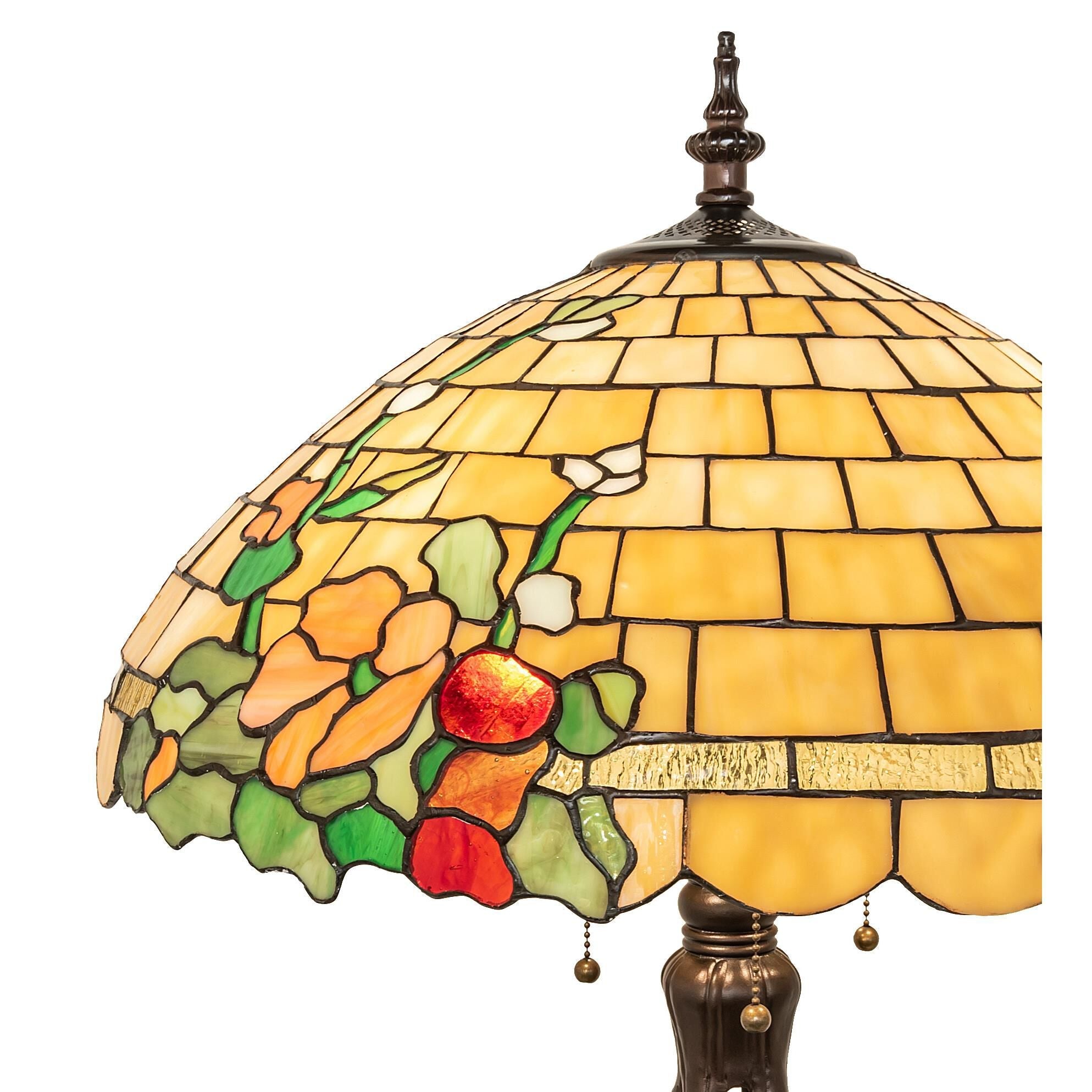 Duffner And Kimberly Hollyhock 33 Inch Table Light, Bedside Table Lamp, detail 6