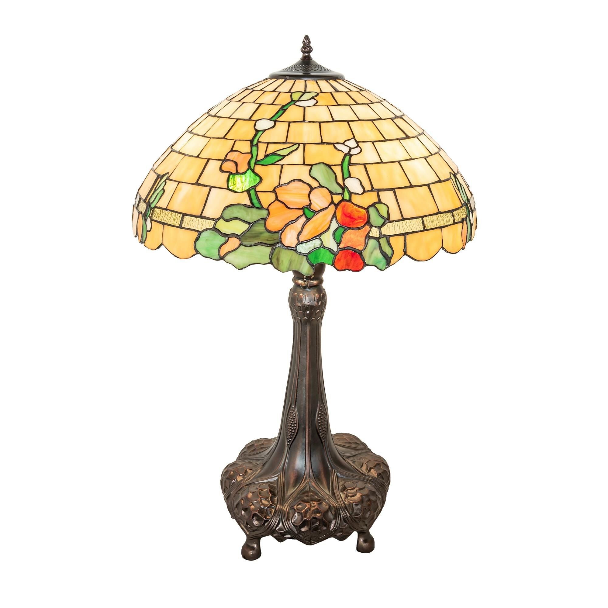 Duffner And Kimberly Hollyhock 31 Inch Table Light, Bedside Table Lamp, Height: 31.0 Inches
