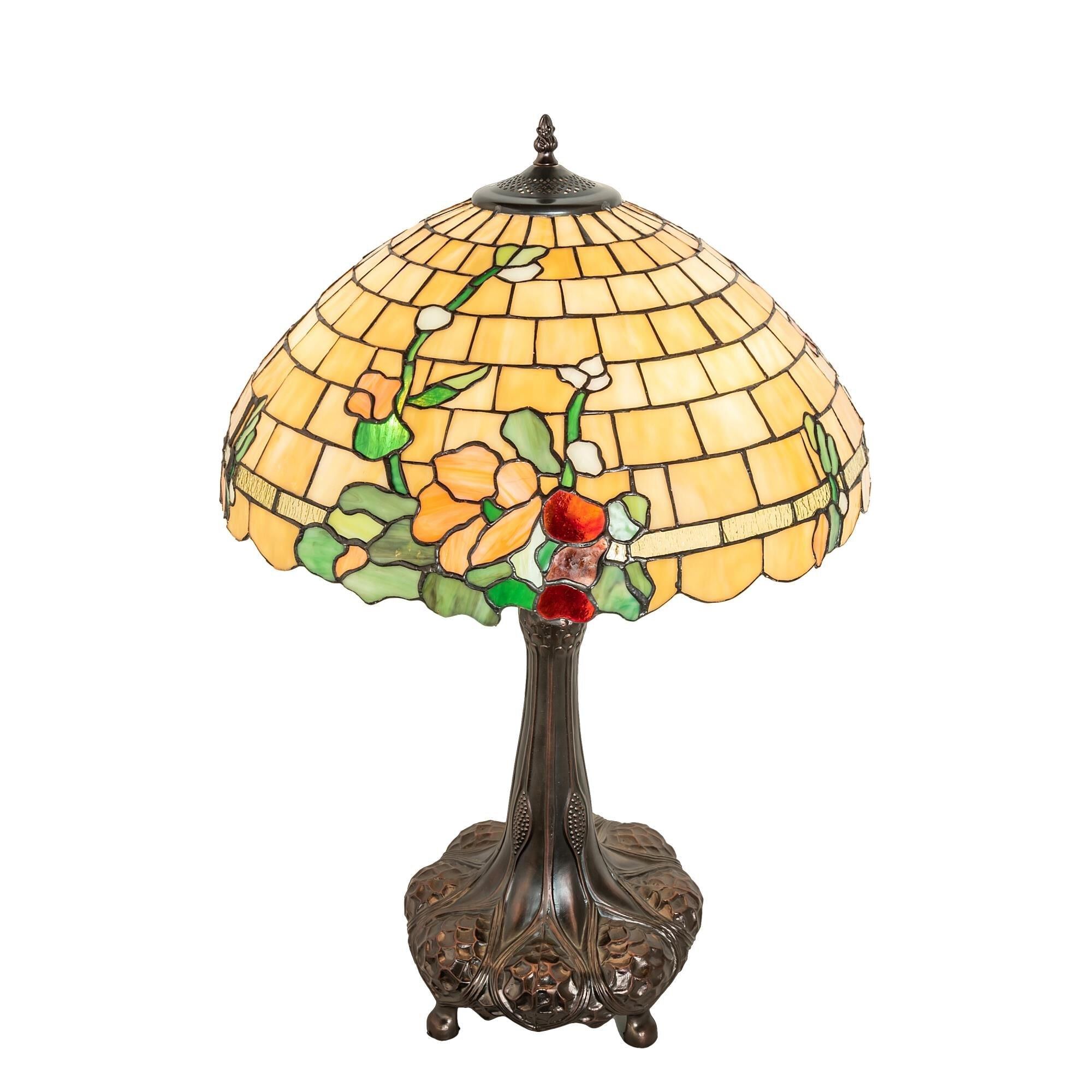 Duffner And Kimberly Hollyhock 31 Inch Table Light, Bedside Table Lamp, detail 3
