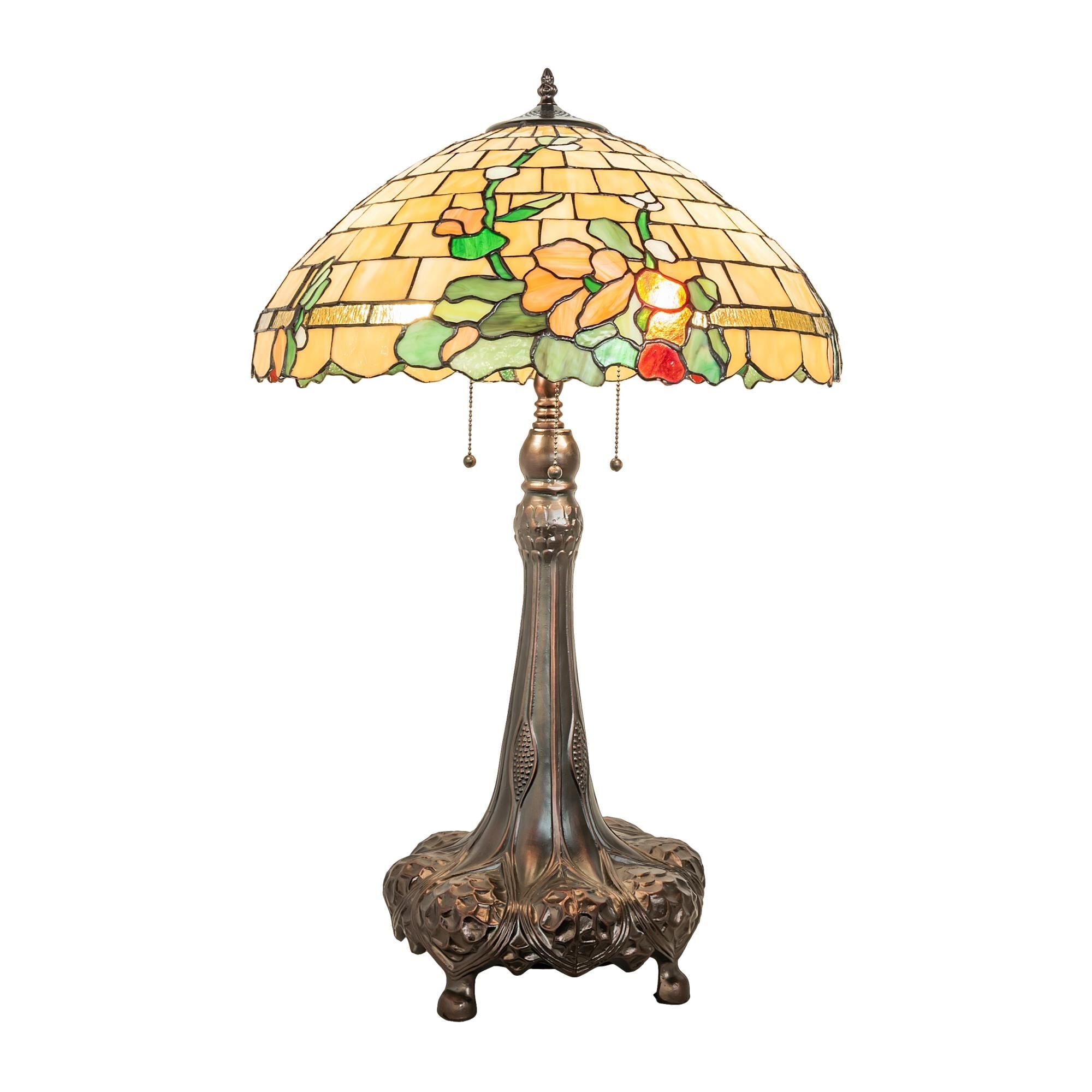 Duffner And Kimberly Hollyhock 31 Inch Table Light, Bedside Table Lamp, detail 4
