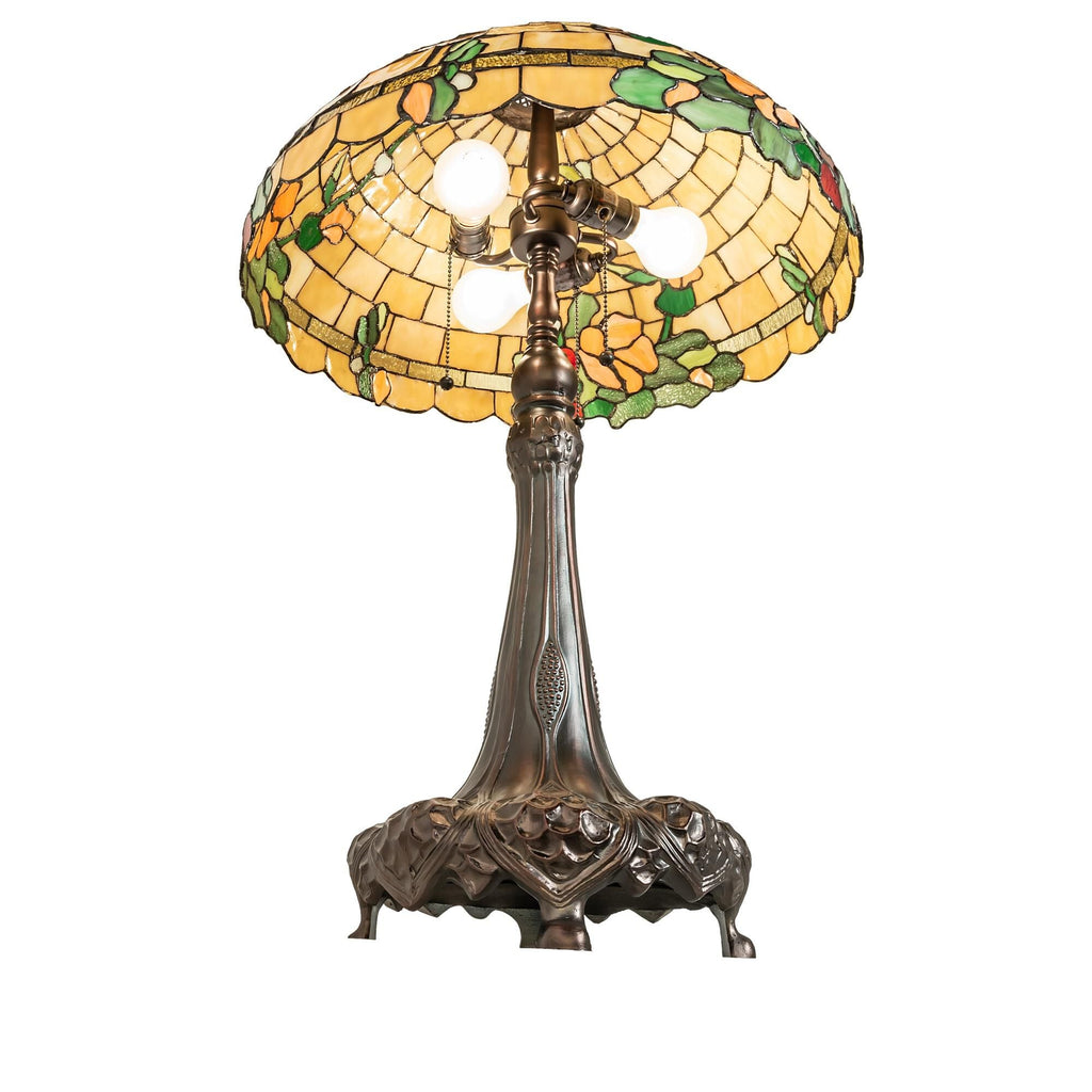 Duffner And Kimberly Hollyhock 31 Inch Table Light, Bedside Table Lamp, detail 8
