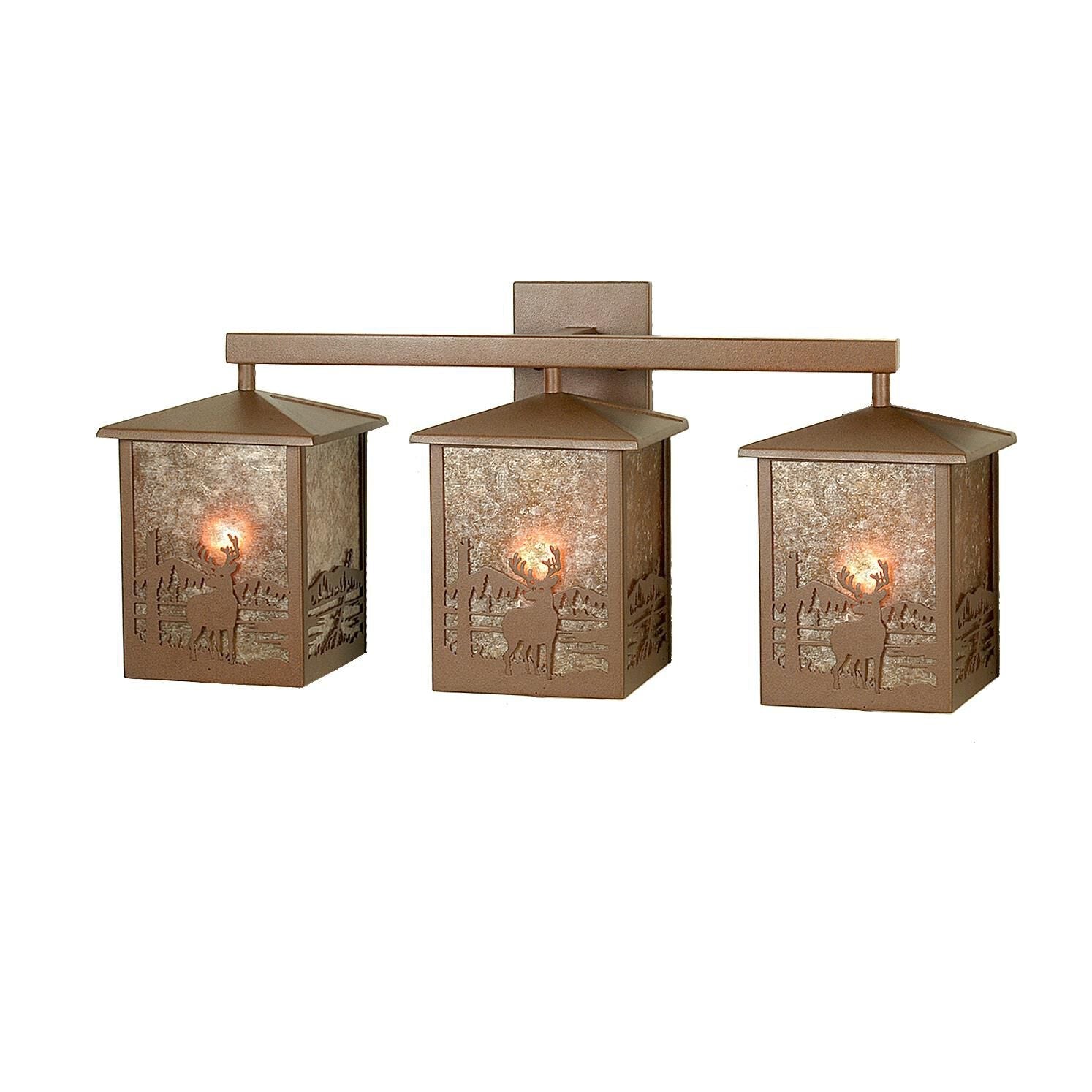 Deer Creek 27 Inch 3 Light Led Bath Vanity Fixture, Bathroom Vanity Light, Height: 11.5 Inches