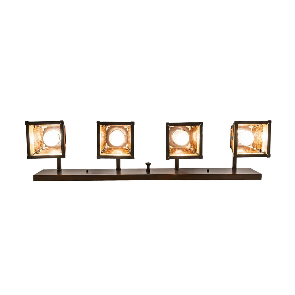 T Mission 36 Inch 4 Light Bath Vanity Fixture - Height: 10.0 Inches, Bathroom Vanity Light, detail 6