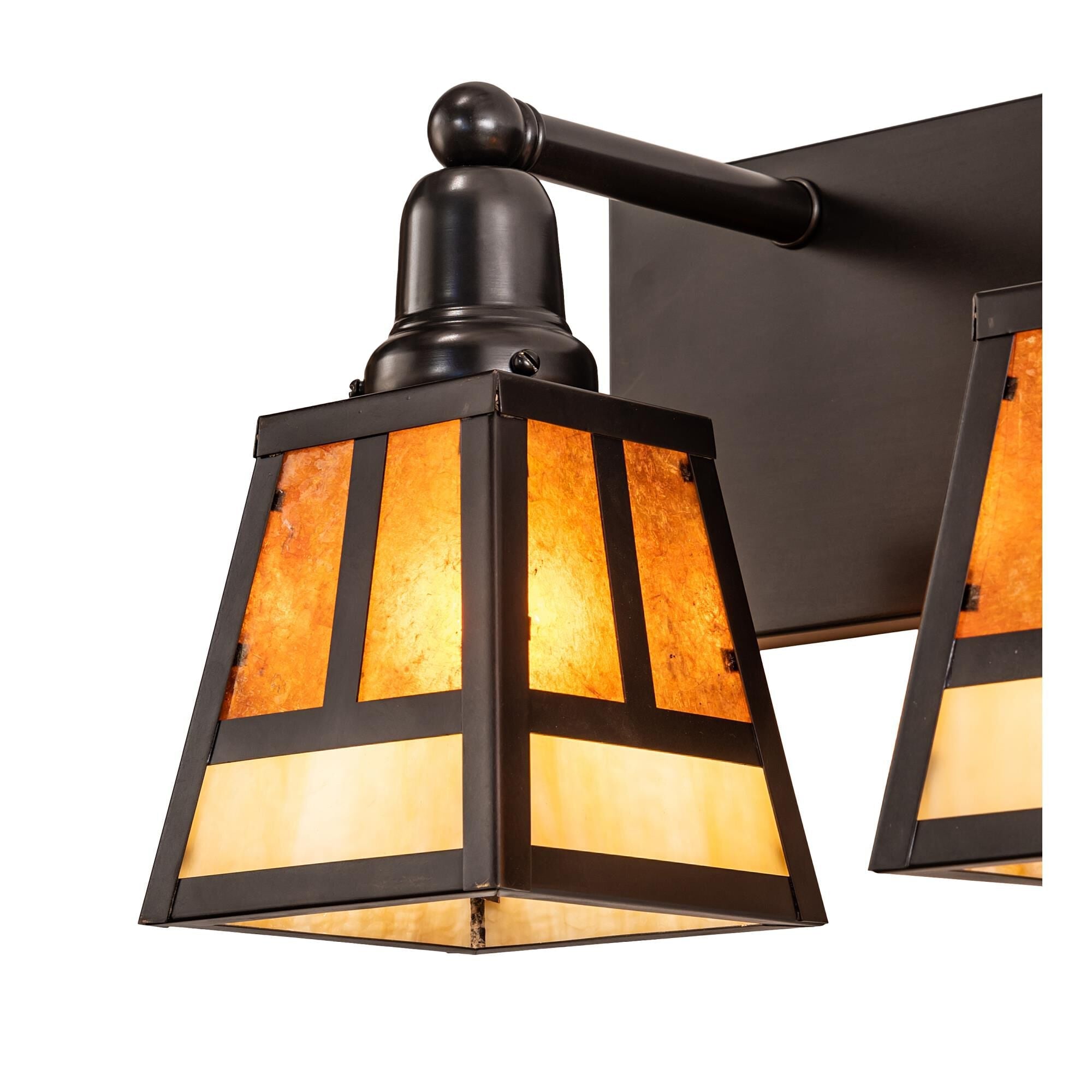 T Mission 36 Inch 4 Light Bath Vanity Fixture - Height: 10.0 Inches, Bathroom Vanity Light, detail 5