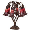 Stained Glass Pond Lily 18 Inch Table Light, Bedside Table Lamp, Height: 18.0 Inches