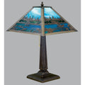 Fly Fishing Creek 21 Inch Table Light, Bedside Table Lamp, Height: 21.5 Inches