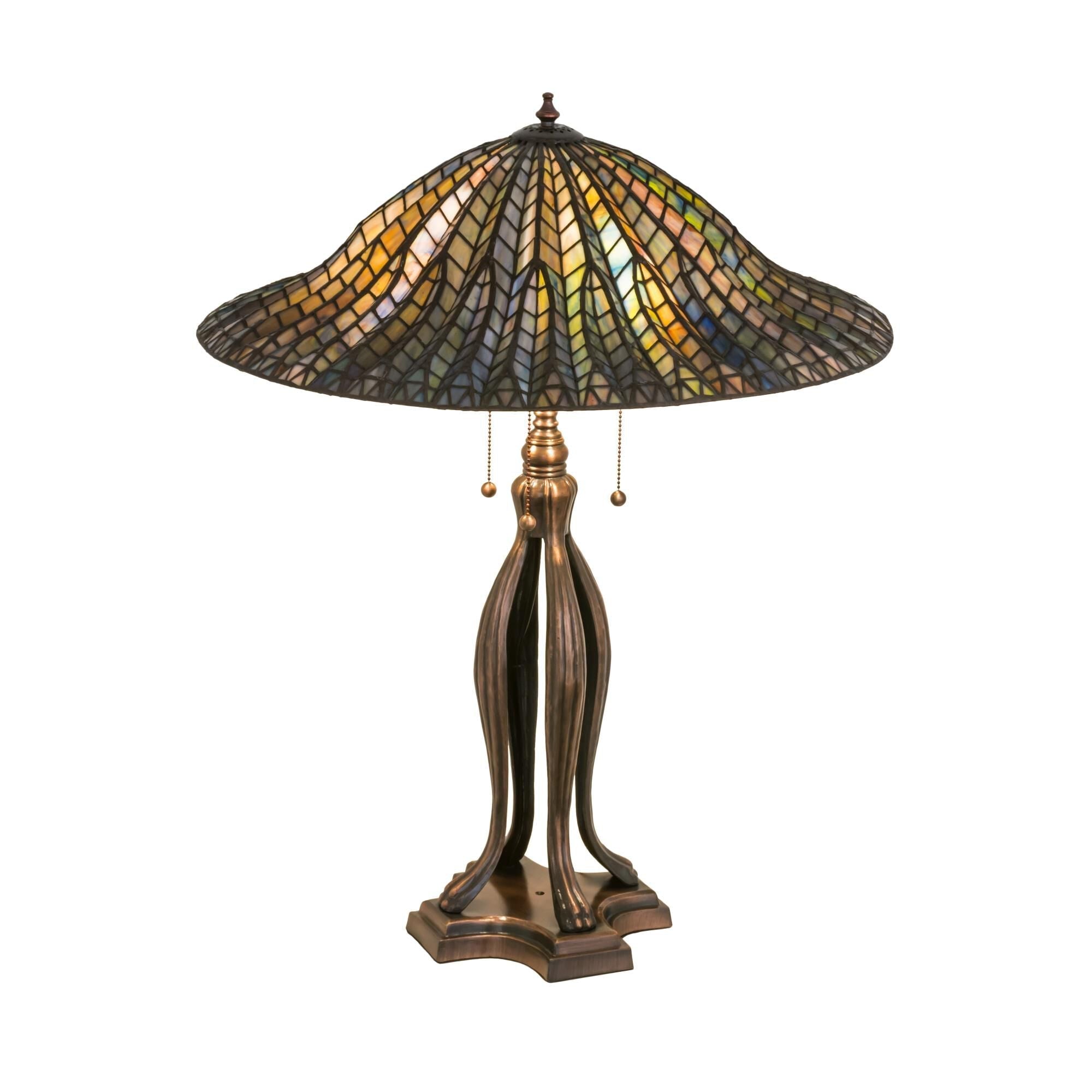 Lotus Leaf 31 Inch Table Light, Bedside Table Lamp, Height: 31.0 Inches
