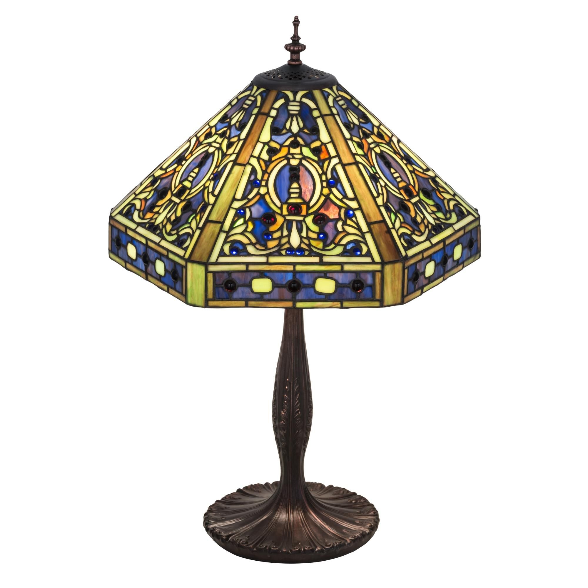 Elizabethan 26 Inch Table Light, Bedside Table Lamp, Height: 26.0 Inches