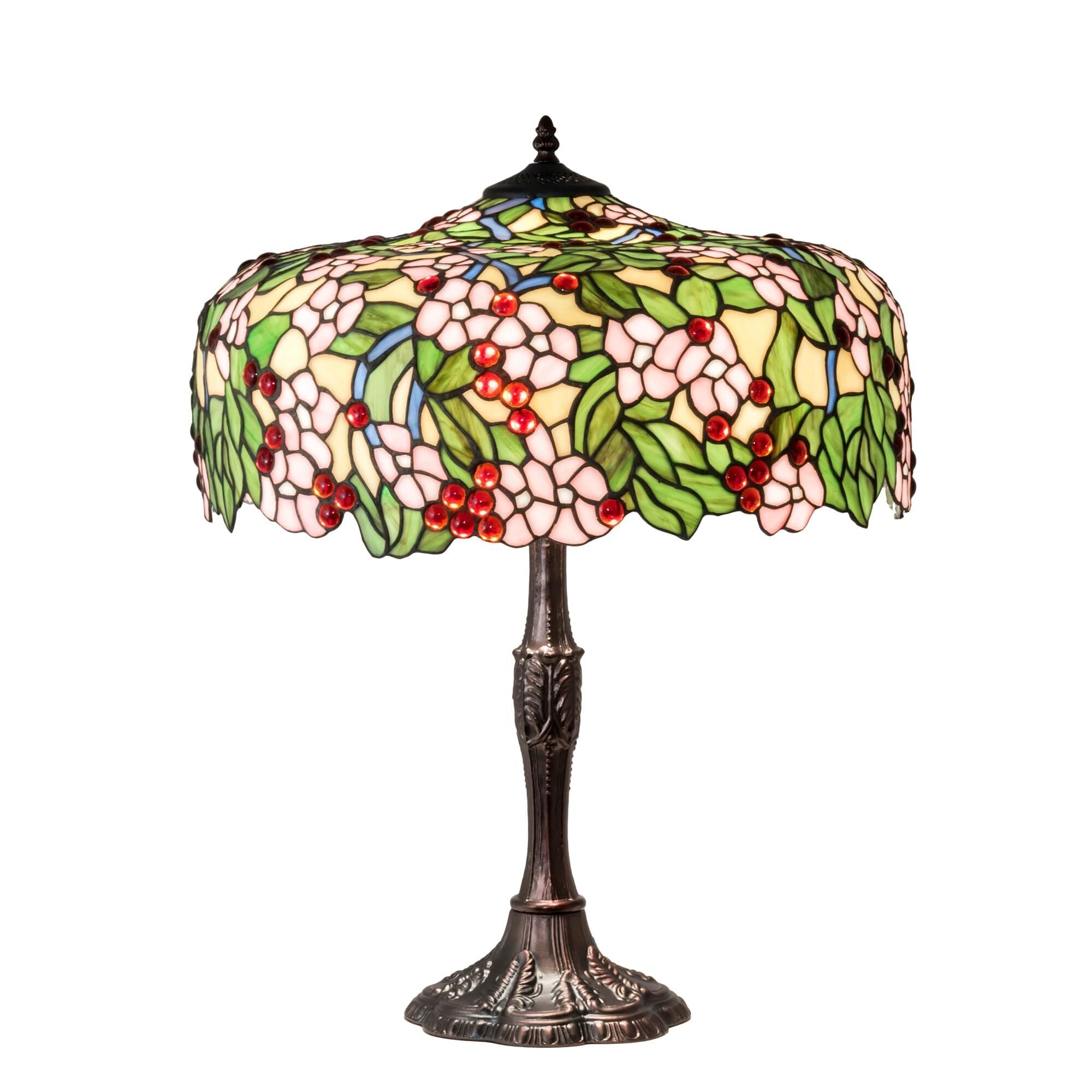 Cherry Blossom 28 Inch Table Light, Bedside Table Lamp, Height: 28.5 Inches