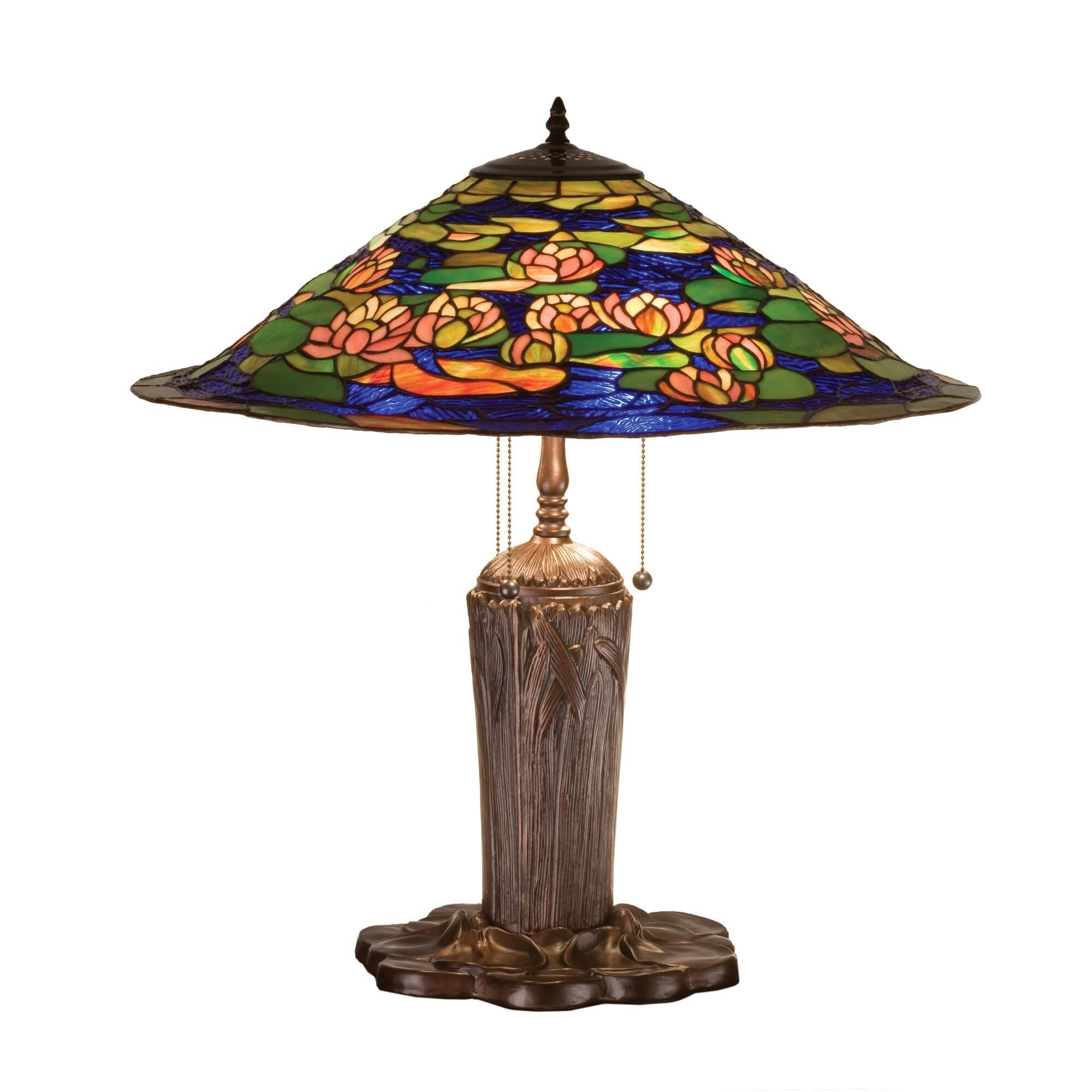 Pond Lily 25 Inch Table Light, Bedside Table Lamp, Height: 25.0 Inches