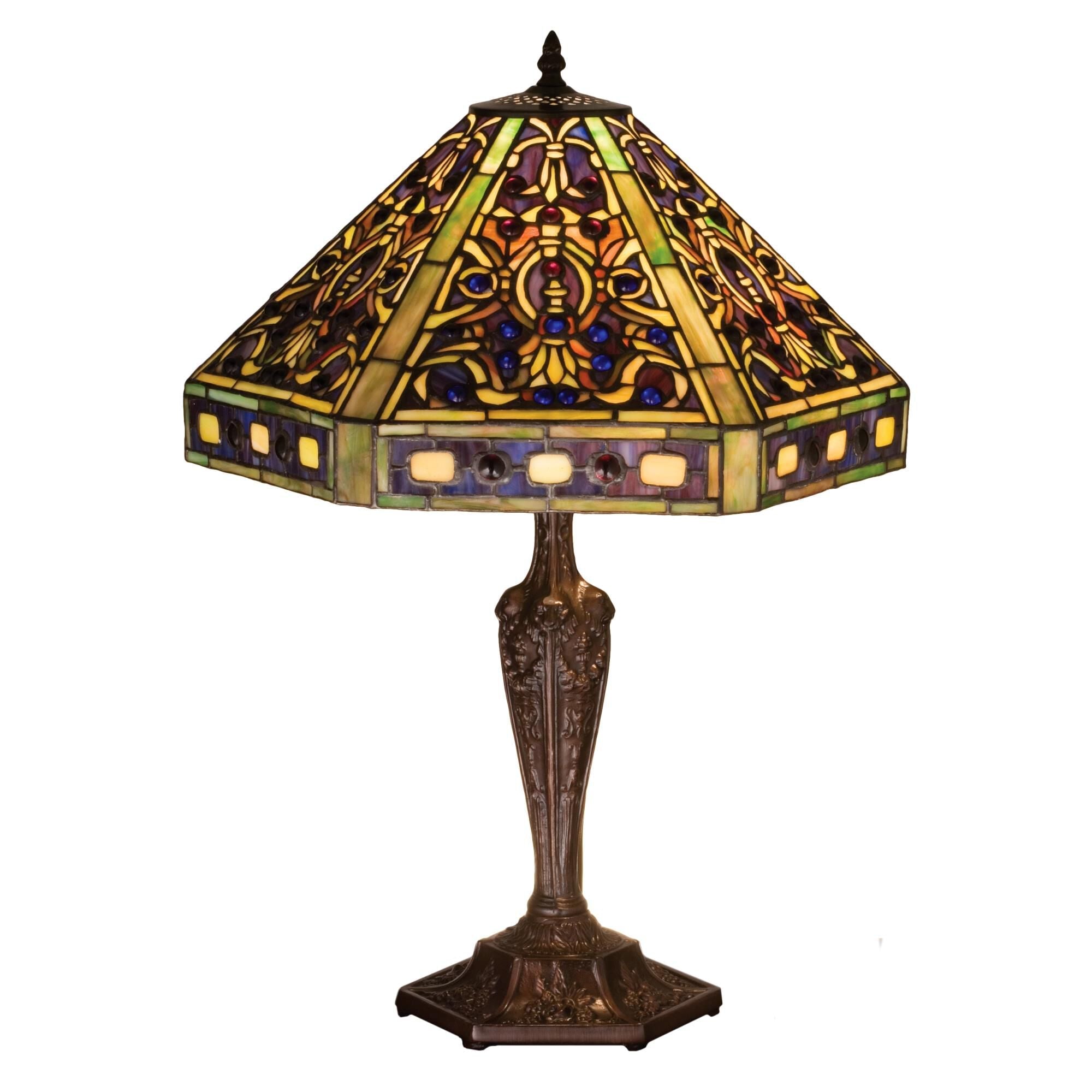 Elizabethan 23 Inch Table Light, Bedside Table Lamp, Height: 23.5 Inches