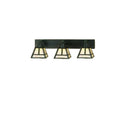 T Mission 24 Inch 3 Light Bath Vanity Fixture - Height: 10.0 Inches, Bathroom Vanity Light