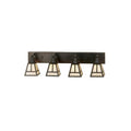 T Mission 36 Inch 4 Light Bath Vanity Fixture - Vanity Light, Bathroom Vanity Light, Height: 10.0 Inches