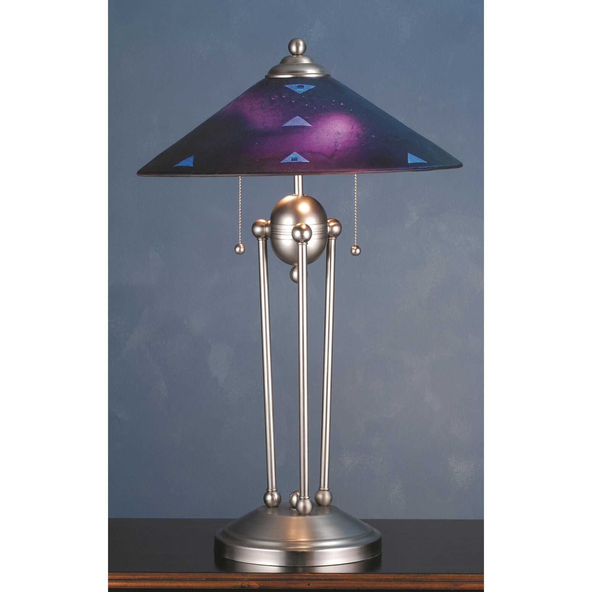Deco Ball Plum Crazy 26 Inch Table Light, Bedside Table Lamp, Height: 26.0 Inches