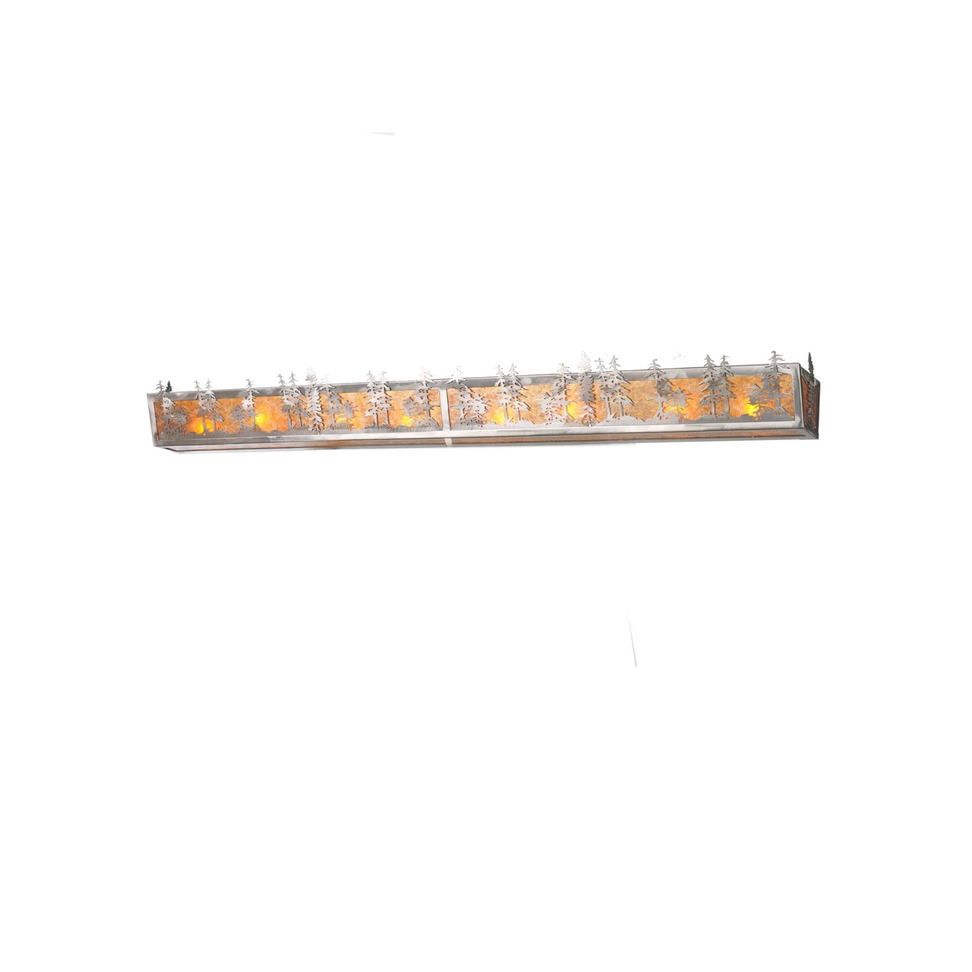 Tall Pines 60 Inch 8 Light Bath Vanity Fixture - Height: 5.25 Inches, Bathroom Vanity Light