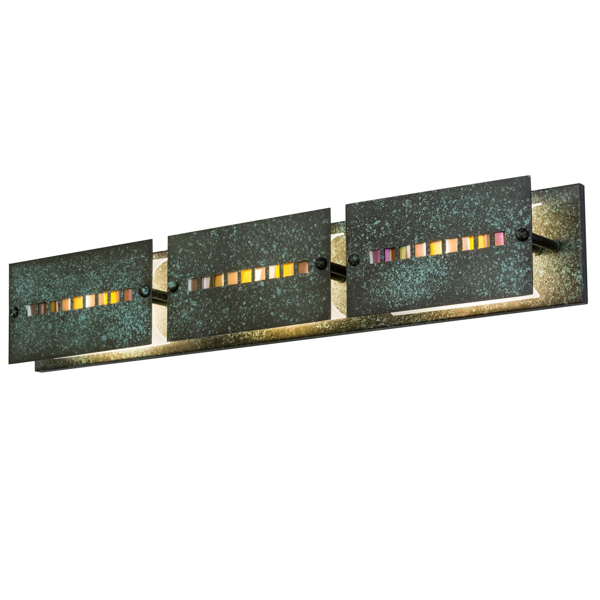 Moss Creek Stepping Stone 36 Inch 3 Light Bath Vanity Fixture - Bathrooms, Bathroom Vanity Light, Height: 6.0 Inches