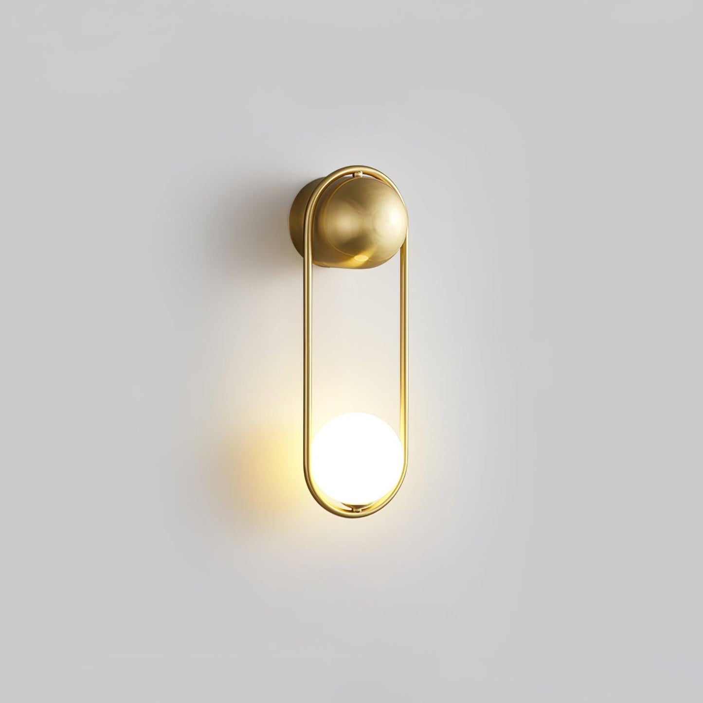 Mila Wall Light, Hardwired Wall Sconce, Brass, Dia 15cm x H 46cm