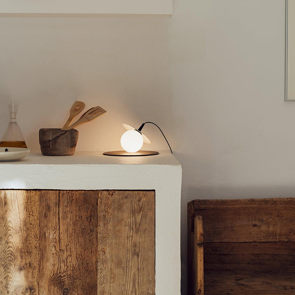 Miller Record Table Light, Bedside Table Lamp, detail 3