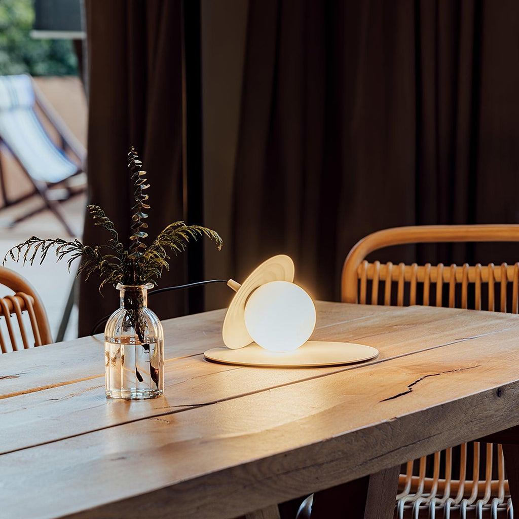 Miller Record Table Light, Bedside Table Lamp, detail 2
