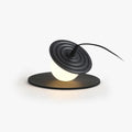 Miller Record Table Light, Bedside Table Lamp, Metal, ∅ 9.4″ x H 5.9″