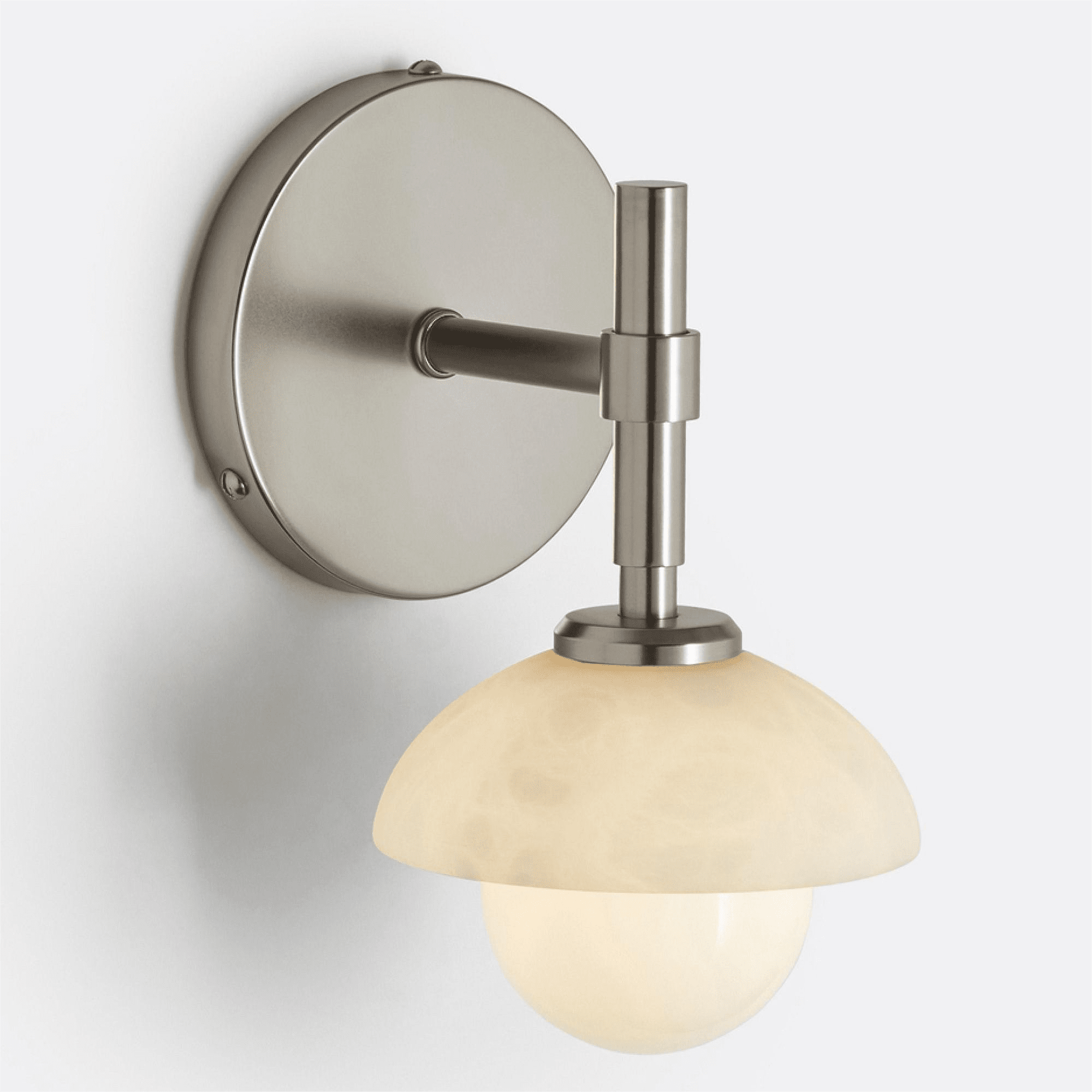 Milo Alabaster Double Wall Light, Hardwired Wall Sconce, detail 20